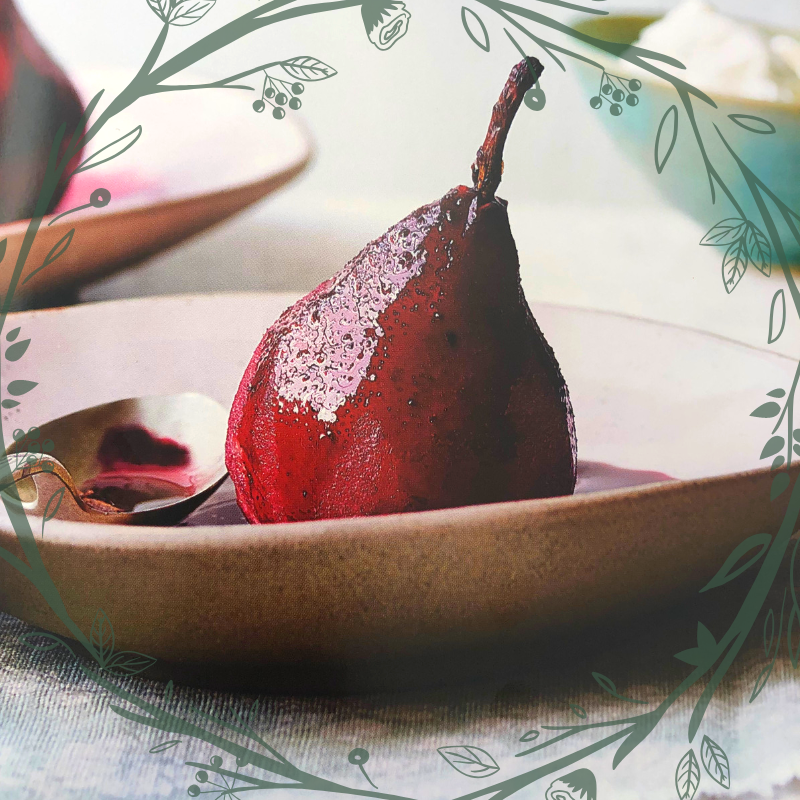 poached pear
